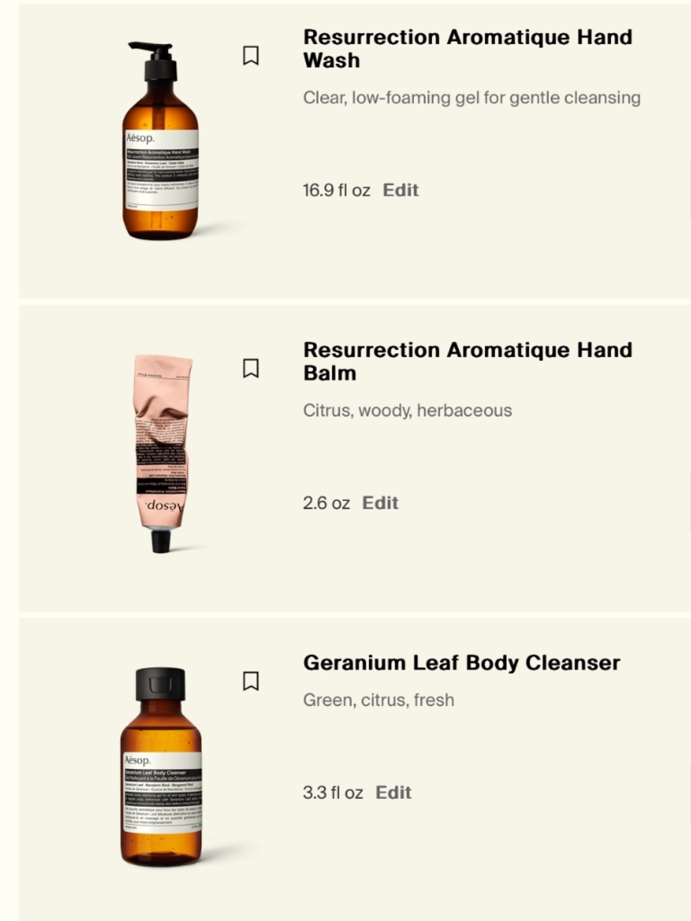 Aesop bundle (NEW)
